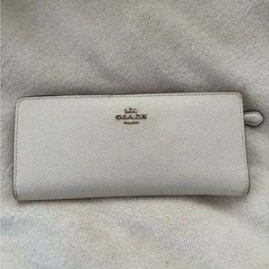 White Coach Slim Long Wallet